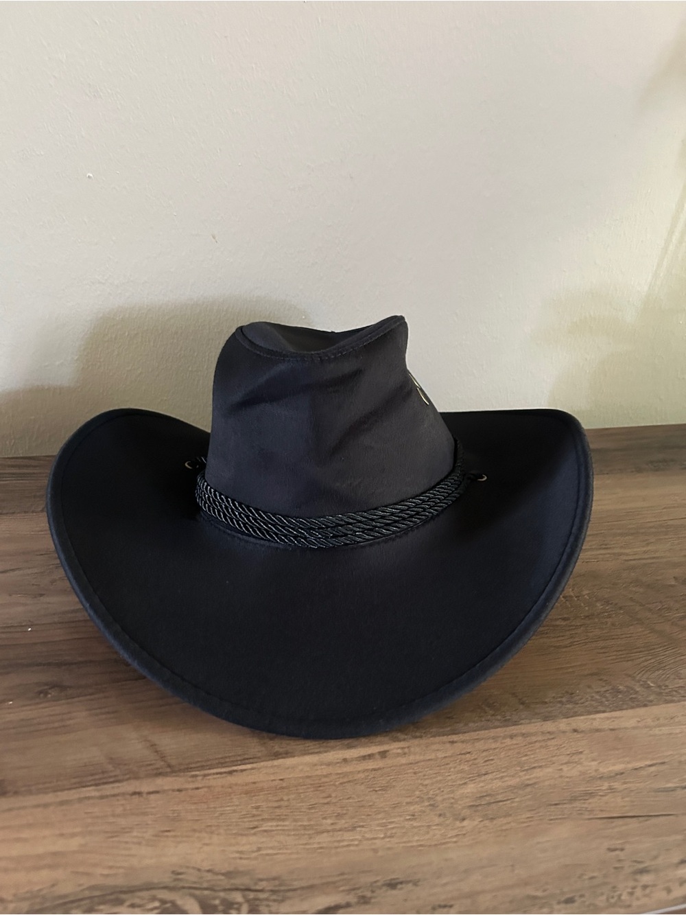 Fashion Nova Black Wide-Brim Cowgirl Hat-Costumes-Got Smashed During Delivery - Picture 6 of 6